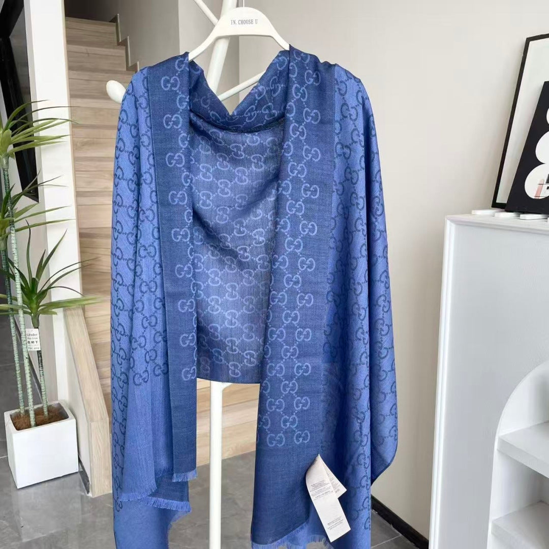 Gi Houndstooth Scarf 180CM Cashmere