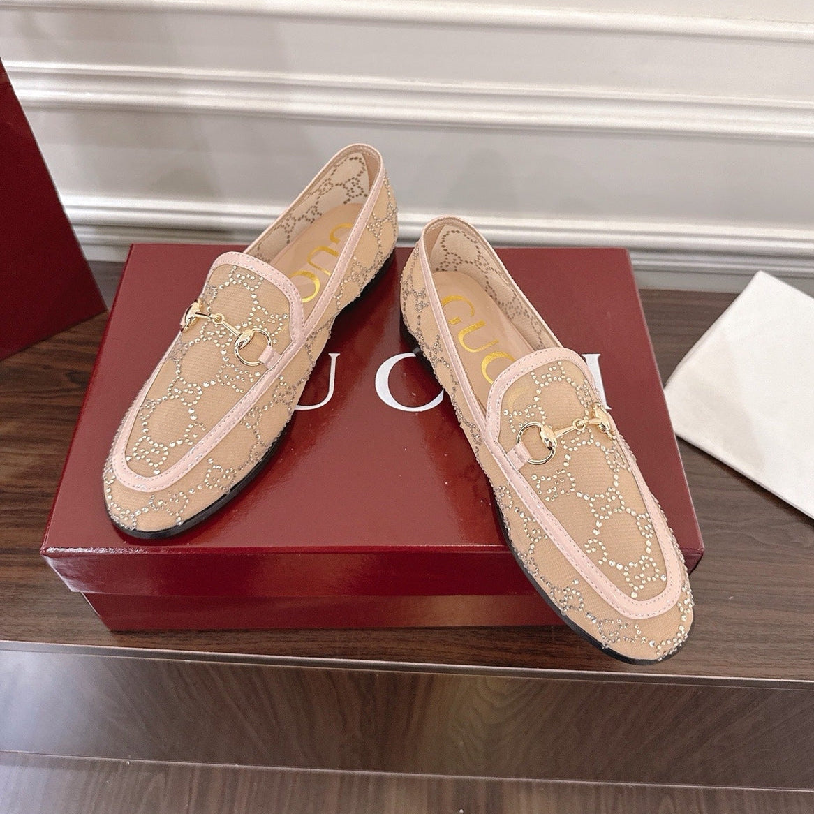 Gi Jordaan Loafer Mesh With Crystal