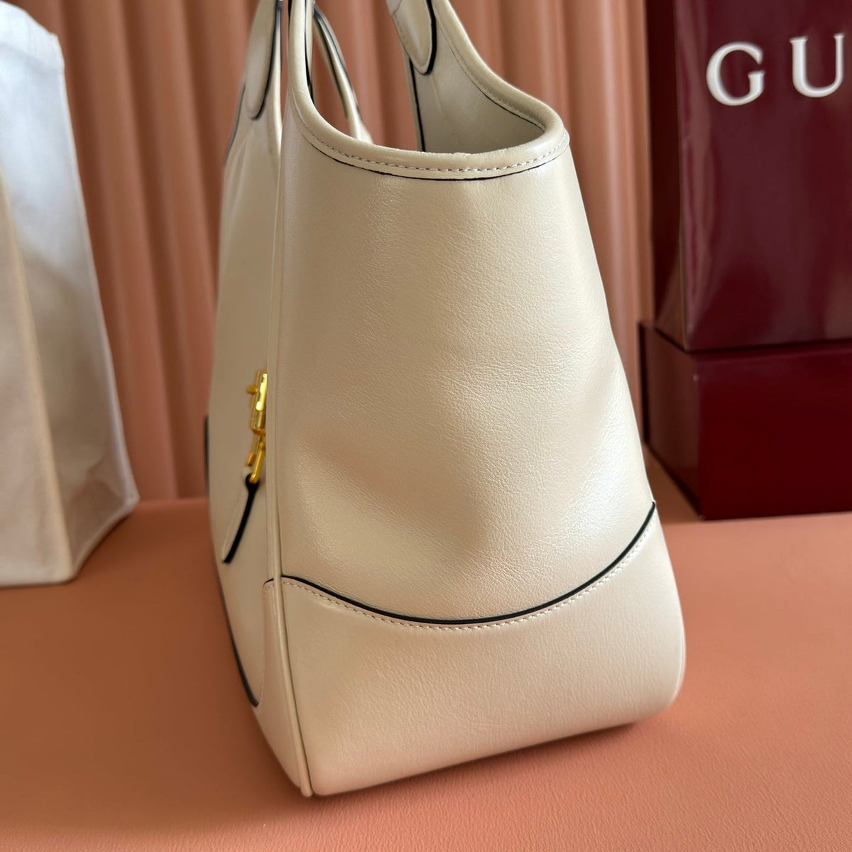 Gi Mercato Medium Tote Bag Lambskin 35 cm
