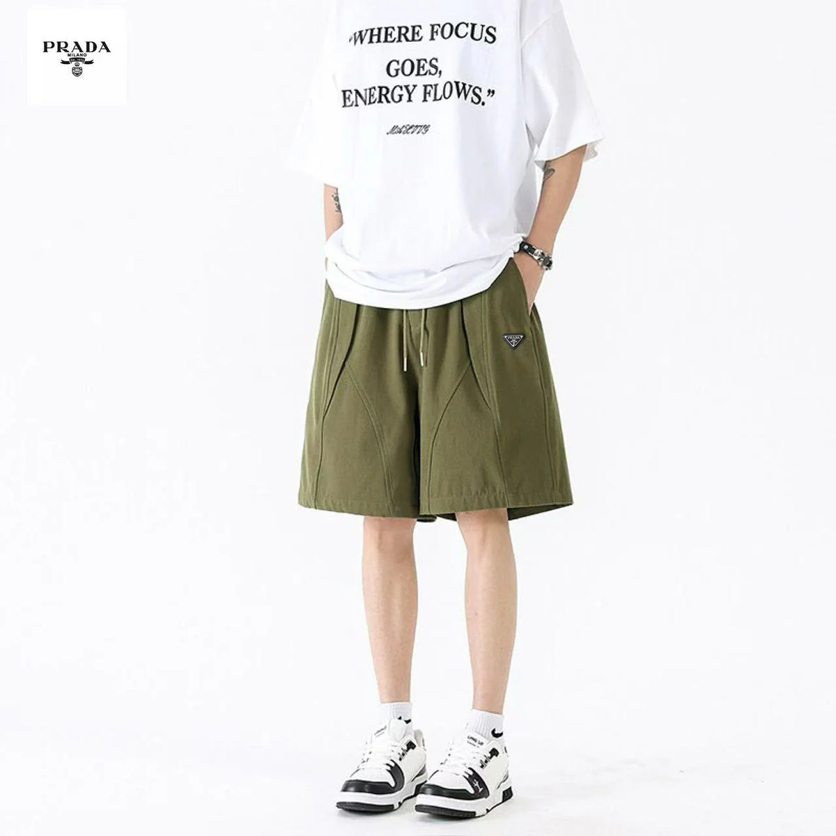 Patchwork Outdoor Work Shorts 1026042707