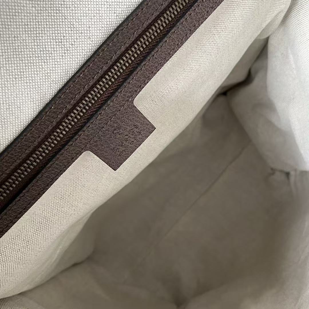 Gi Supreme Skateboard Backpack Brown Beige Leather Canvas