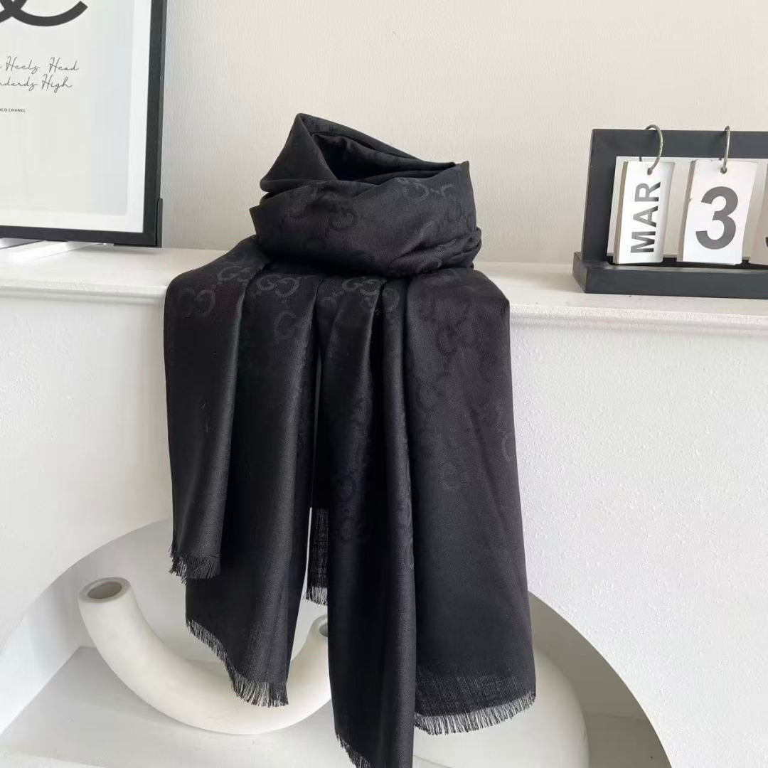 Gi Houndstooth Scarf 180CM Cashmere