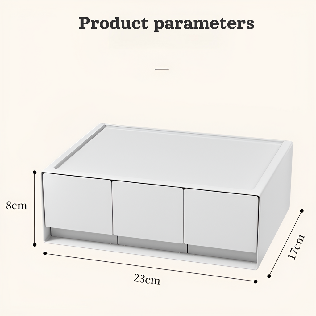 Storage box plastic desktop storage box cosmetic drawer storage box free combination multi-layer sta