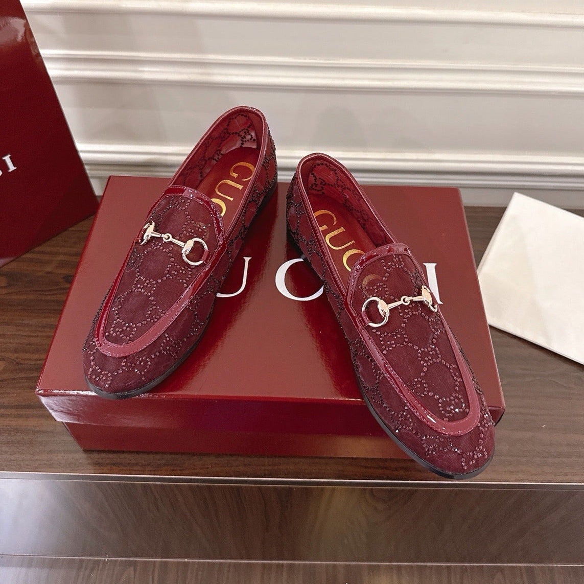 Gi Jordaan Loafer Mesh With Crystal
