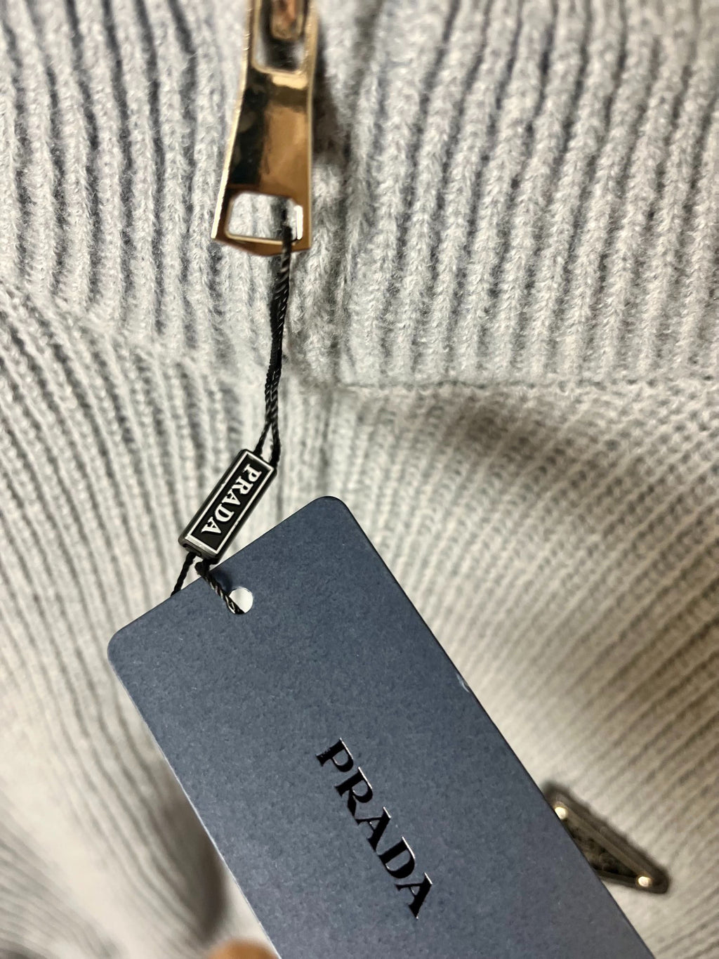 PD Stand collar double zipper knit 1825121805