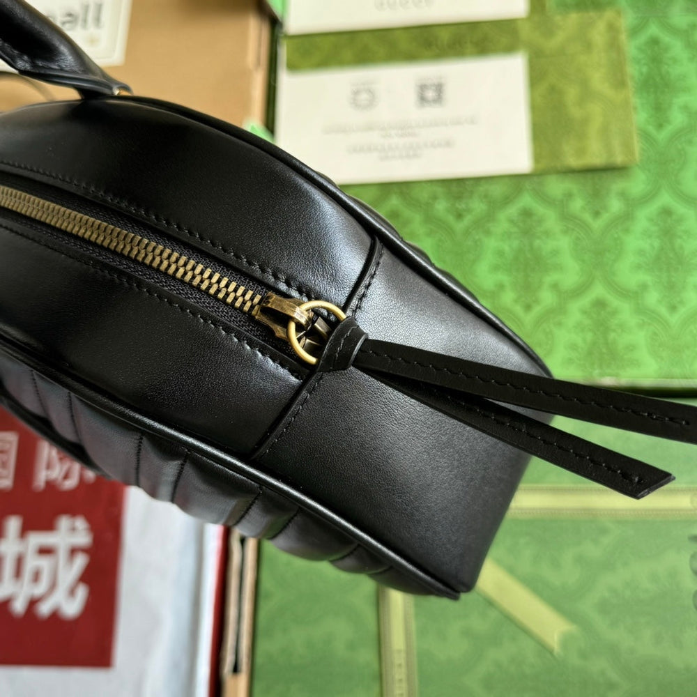 Gi marmont medium top handle 35cm calfskin gold hardware
