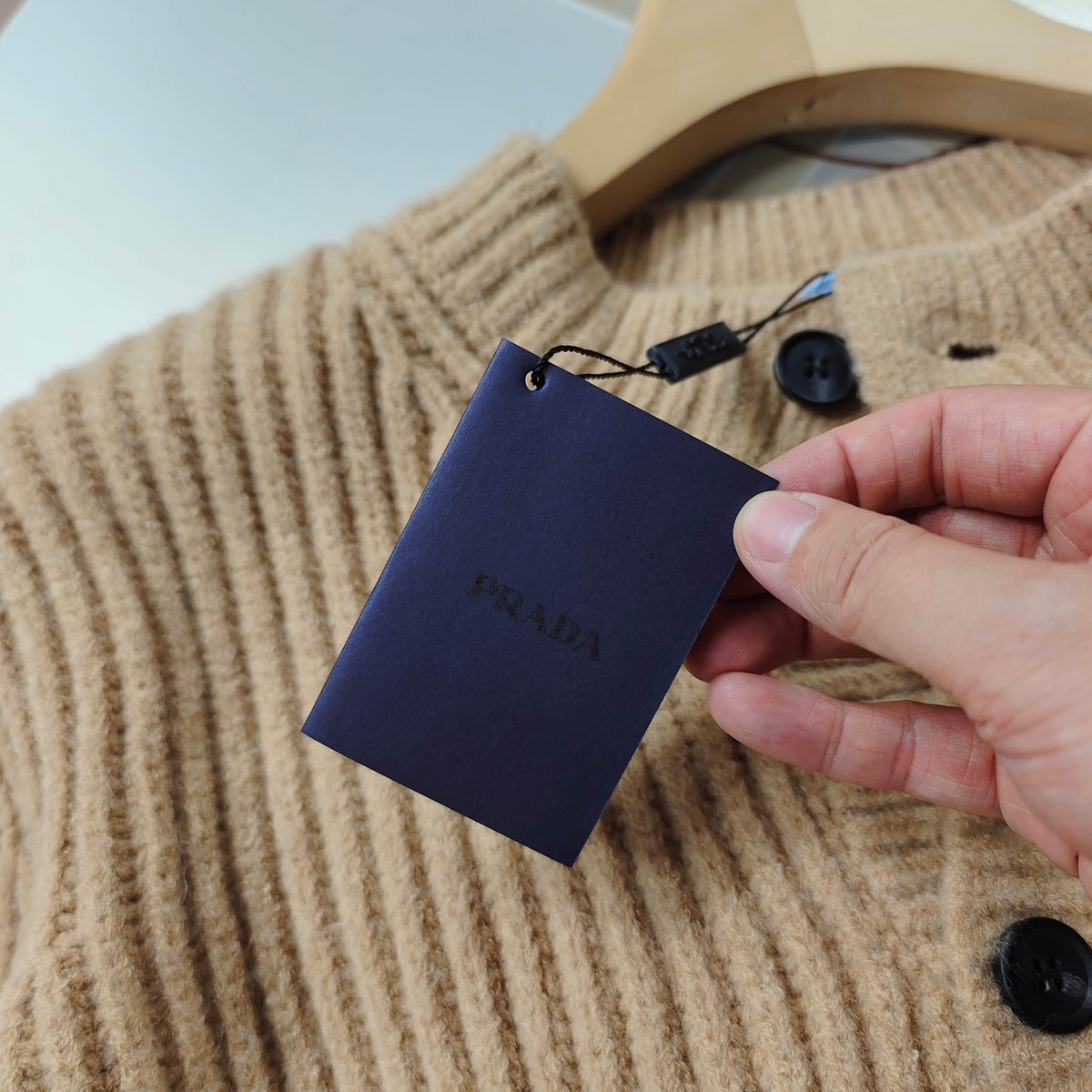 PD Chunky Needle Embroidery Wool Cardigan 1825102013