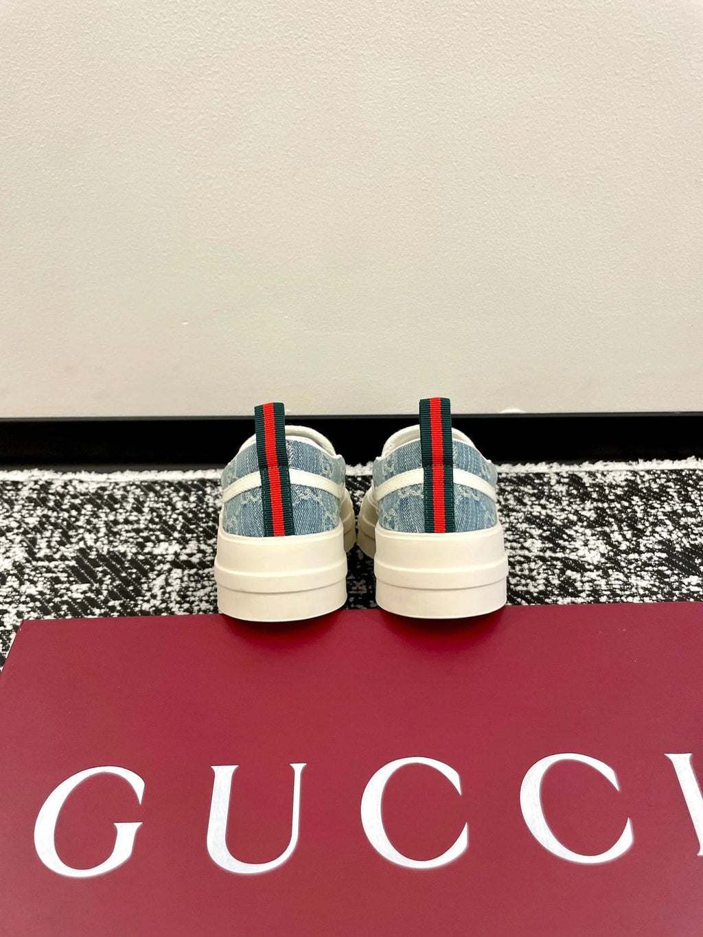 Gi 26 Platform Loafers Monogram Denim