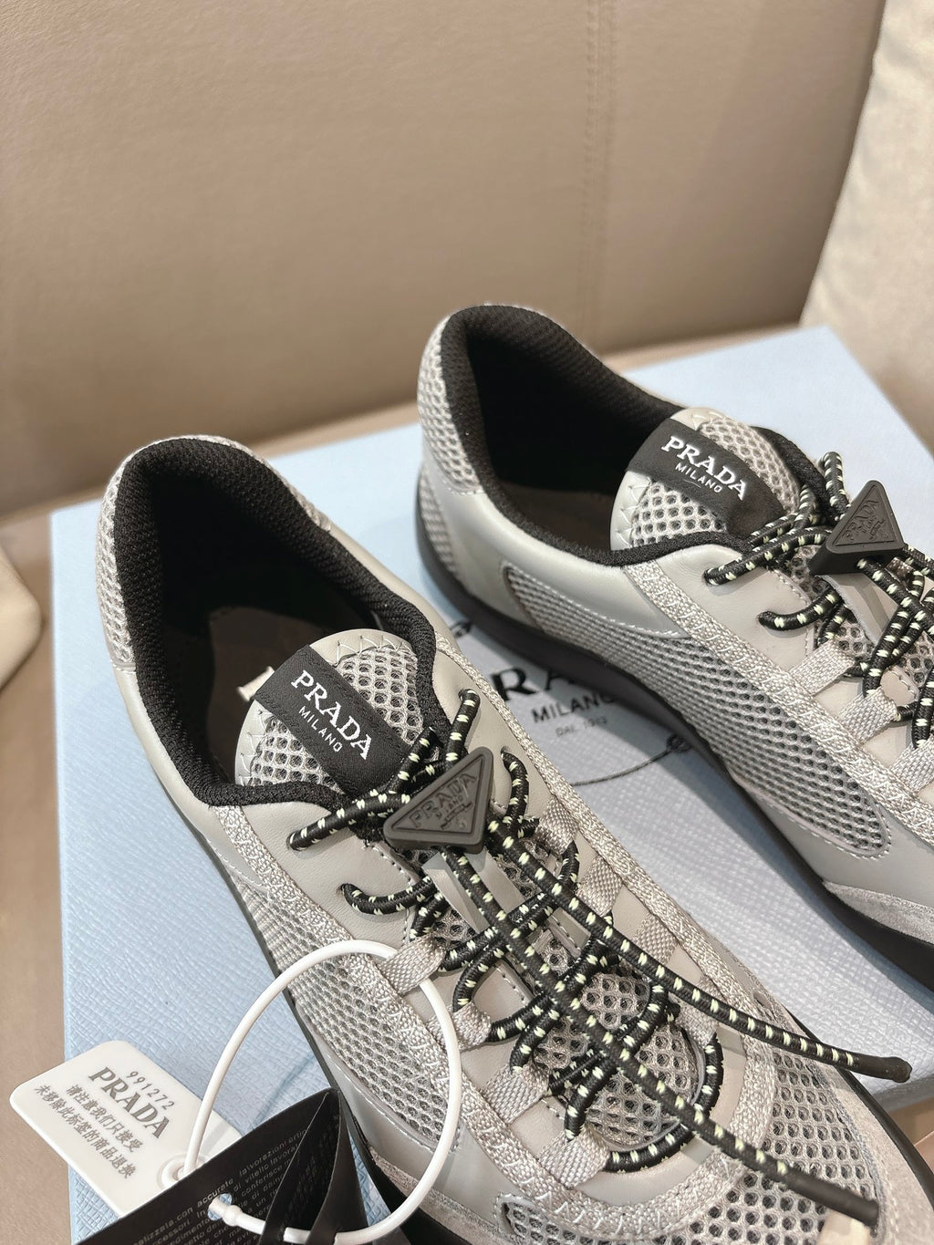 PR Speedrock leather and mesh fabric sneakers 1826051401
