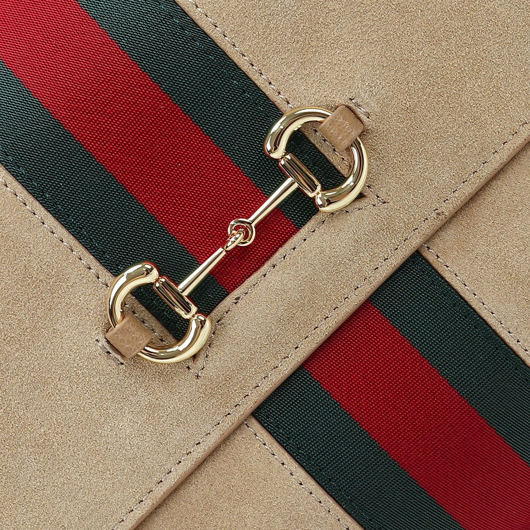 Gi 2026 Paparazzo Shoulder Bag 37cm Beige Red Green Leather