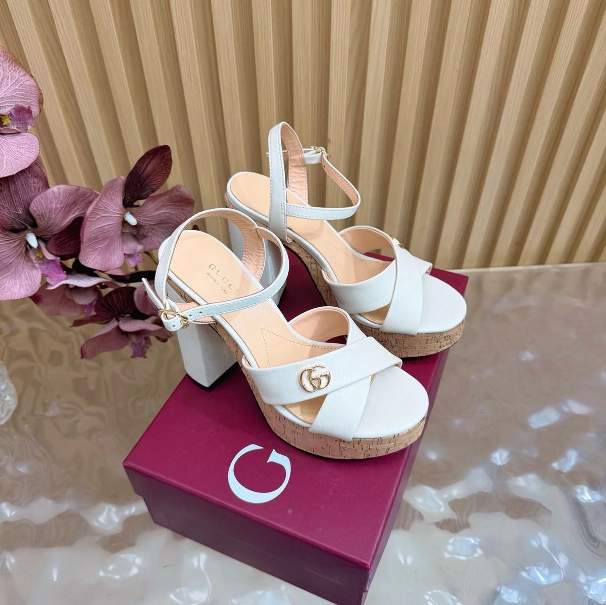 Gi 26ss Platform Sandals 120 Cowhide 697936