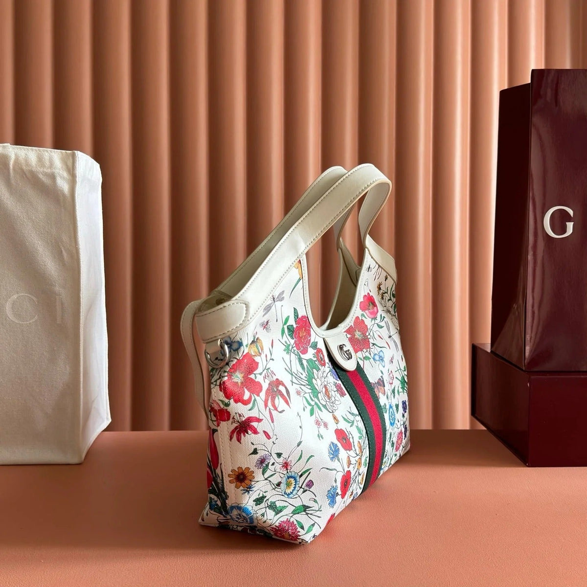 Gi 2026 Giglio Flora Tote Bag 25cm Leather