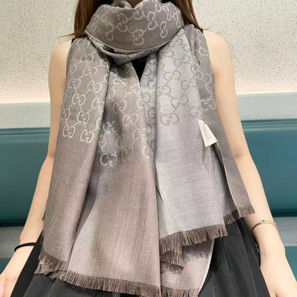 Gi Houndstooth Scarf 180CM Cashmere