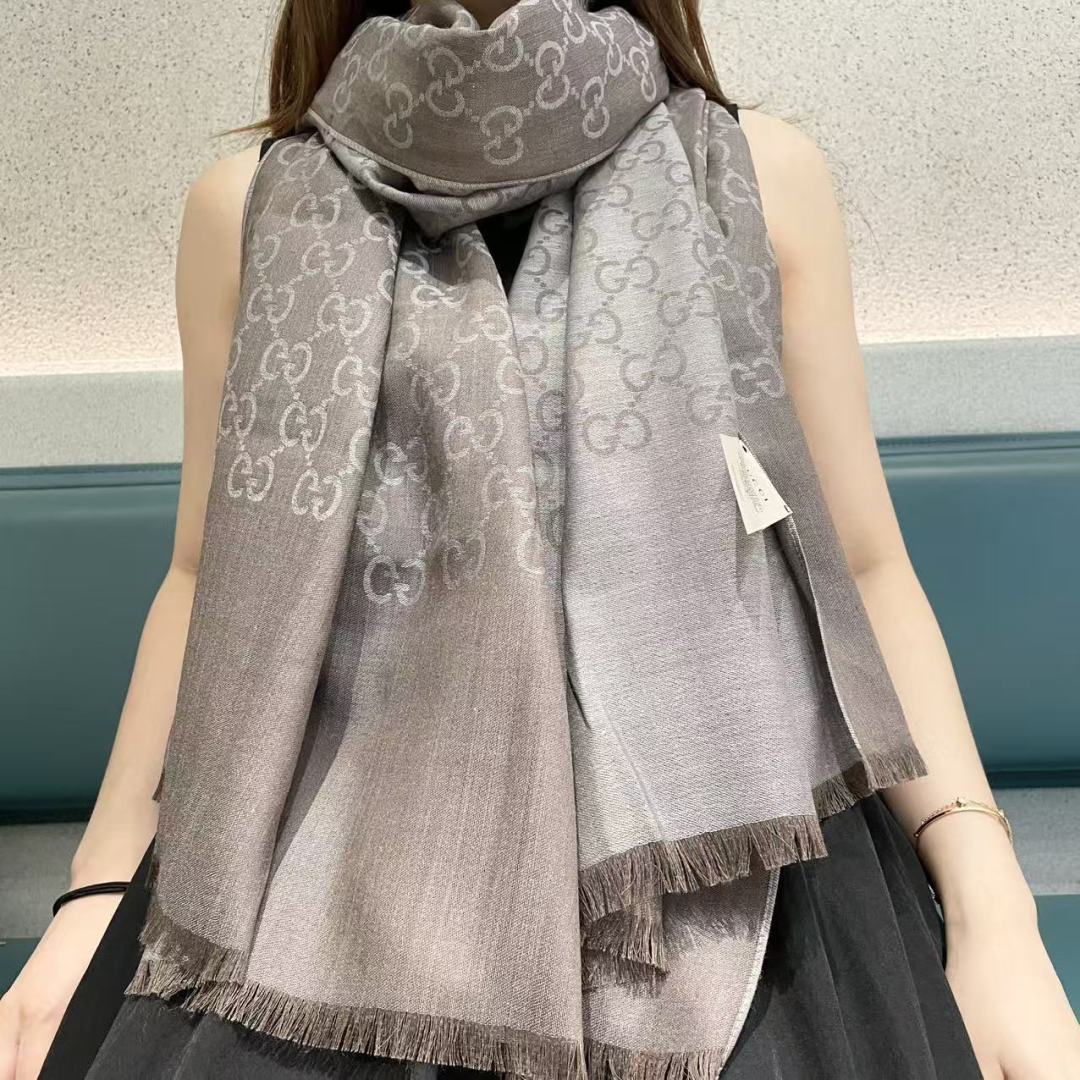 Gi Houndstooth Scarf 180CM Cashmere