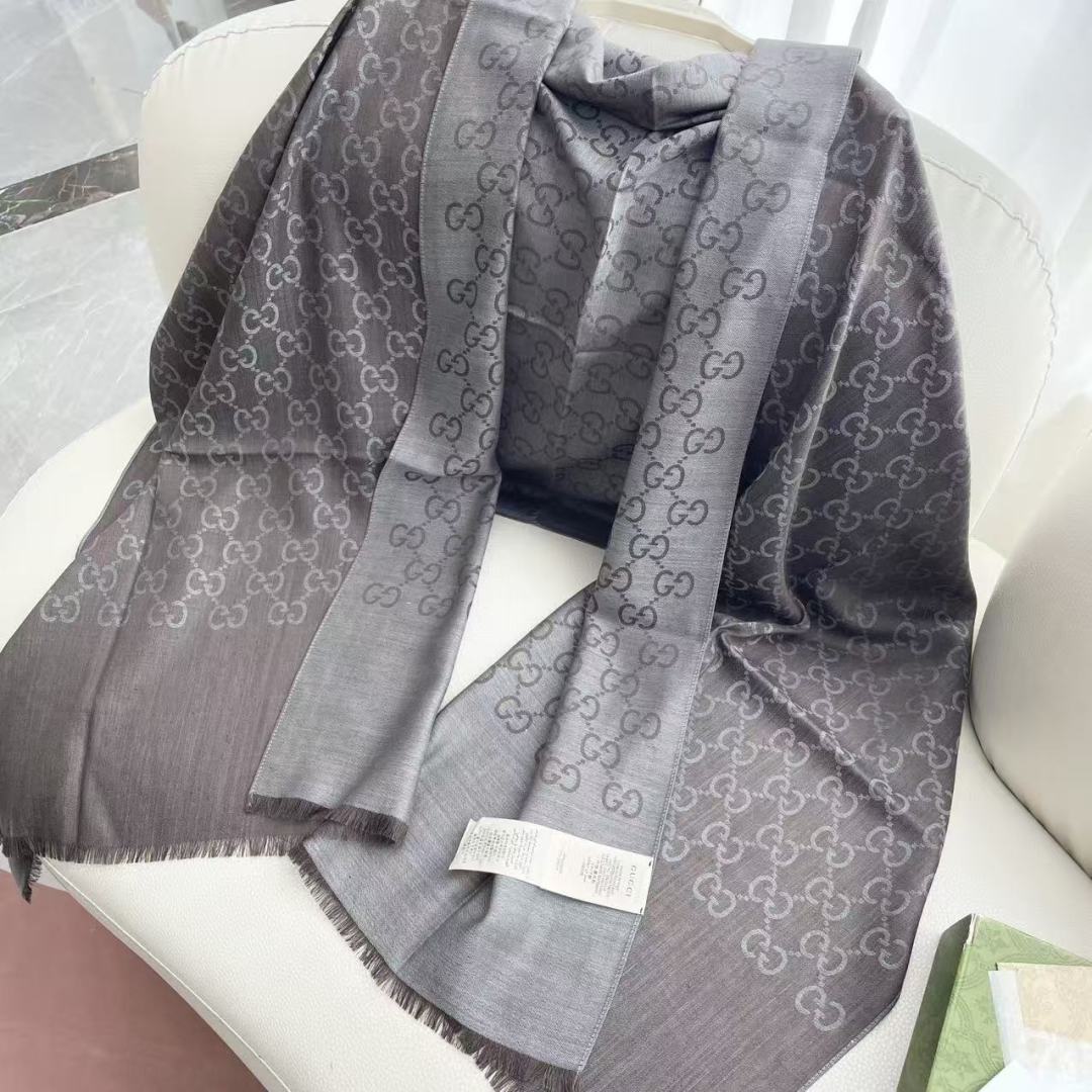 Gi Houndstooth Scarf 180CM Cashmere