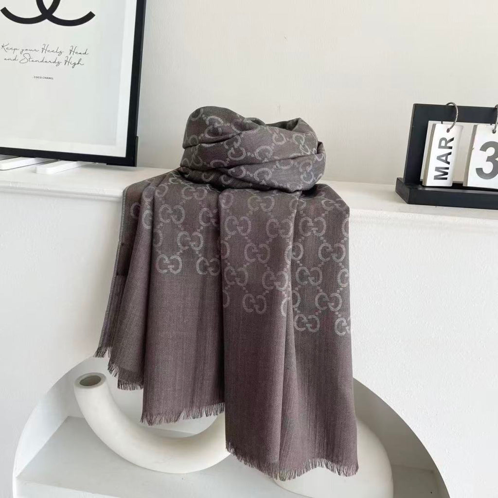 Gi Houndstooth Scarf 180CM Cashmere