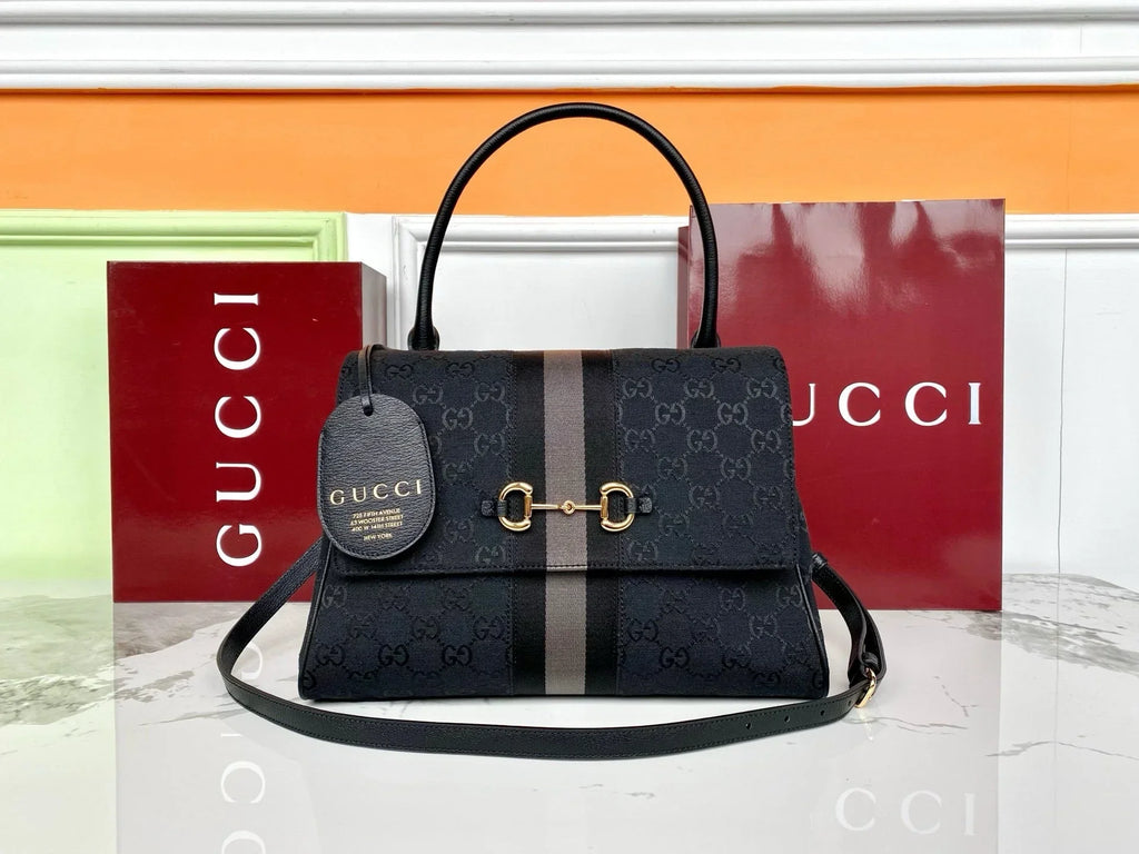Gi 2026 Paparazzo Bag Black mix Grey Canvas Leather