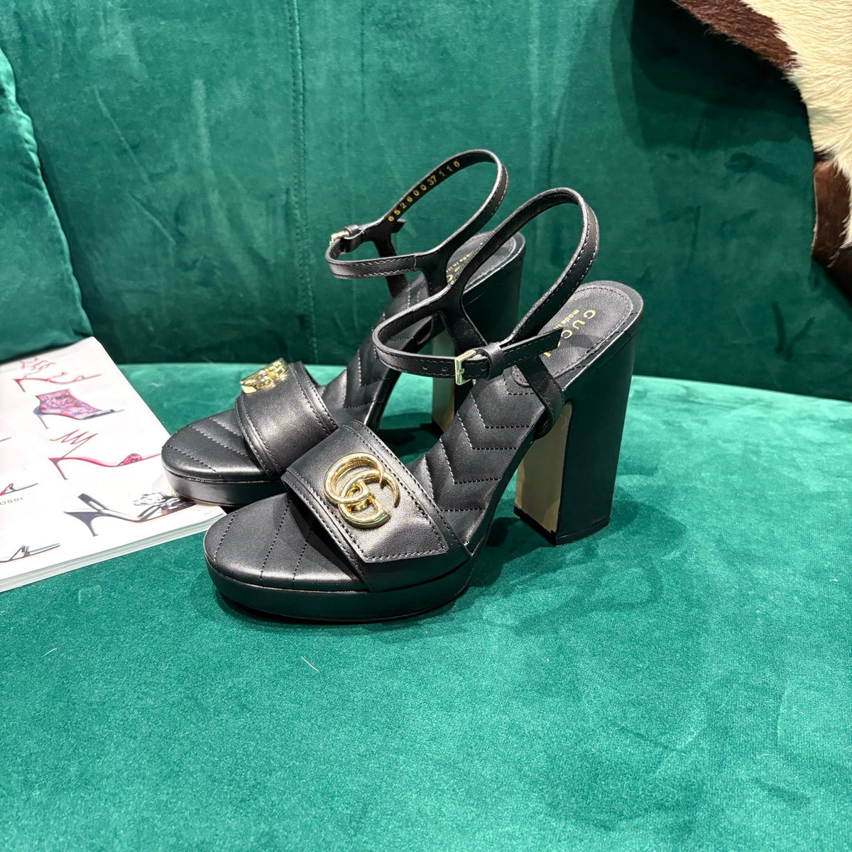 Gi Platform Sandals With The Double G Leather
