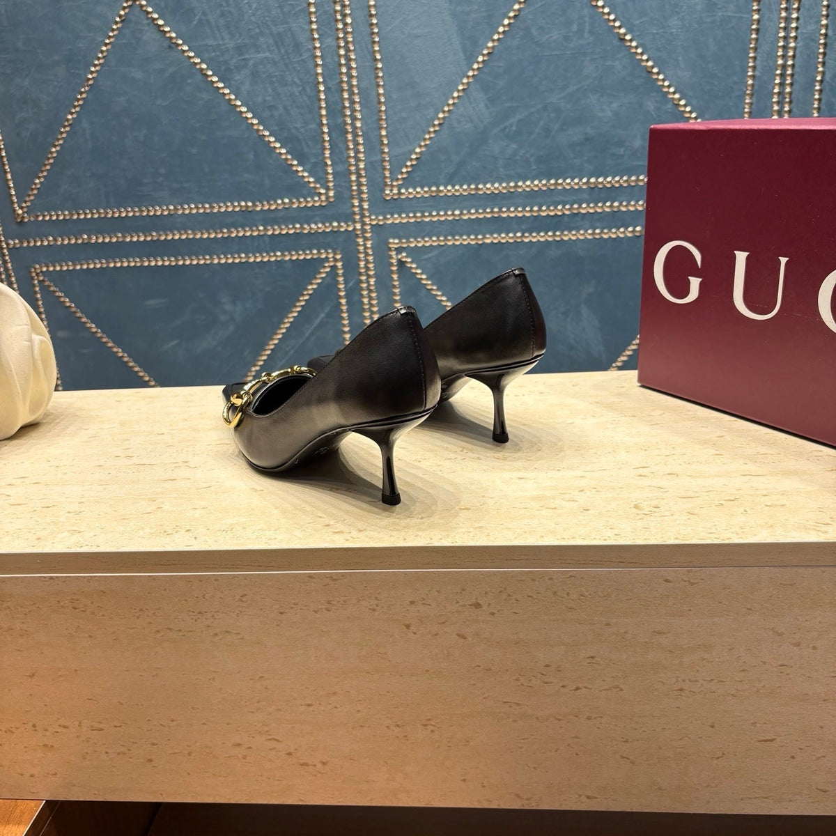 Gi 26s Signoria Horsebit Pumps 7cm Black Leather 106950