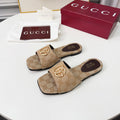 Gi 2026 Early Spring Mule Beige Canvas Sheepskin 688514
