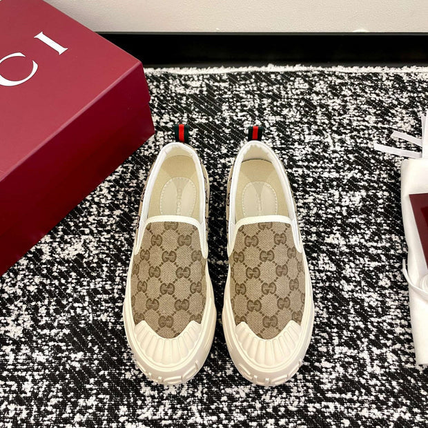 Gi 26 Platform Loafers Monogram Denim