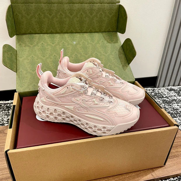 Gi 26 Casual Sneakers Light Pink Mesh Cowhide 632866