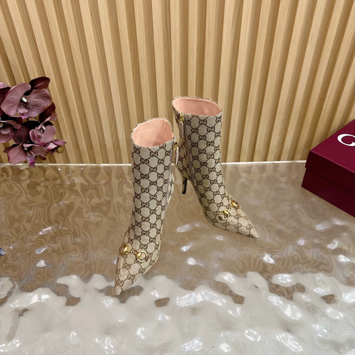 Gi  2025 Thick-heeled Square-toed Ankle Boots