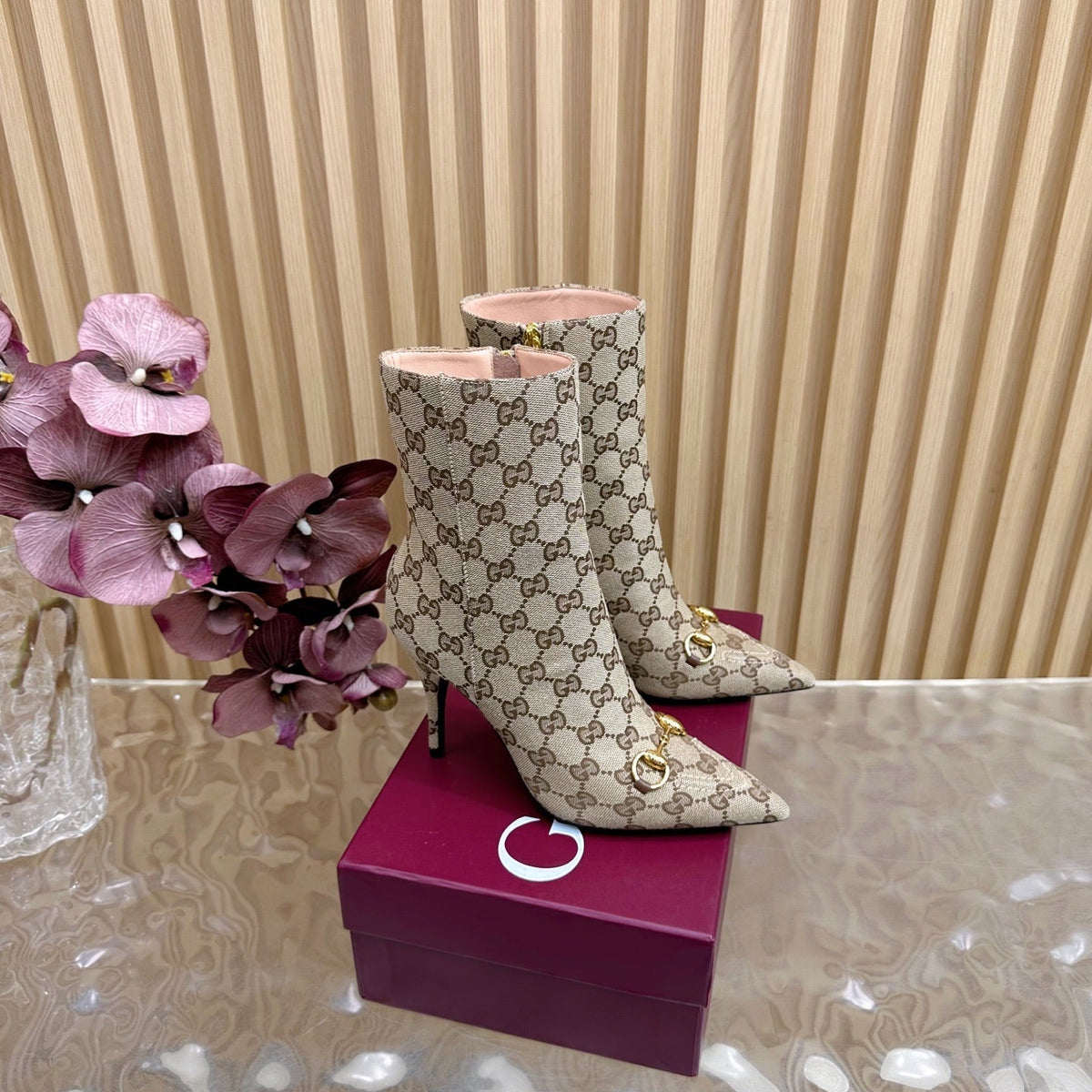 Gi  2025 Thick-heeled Square-toed Ankle Boots