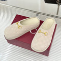 Gi Mule With Horsebit Cream Suede 905742