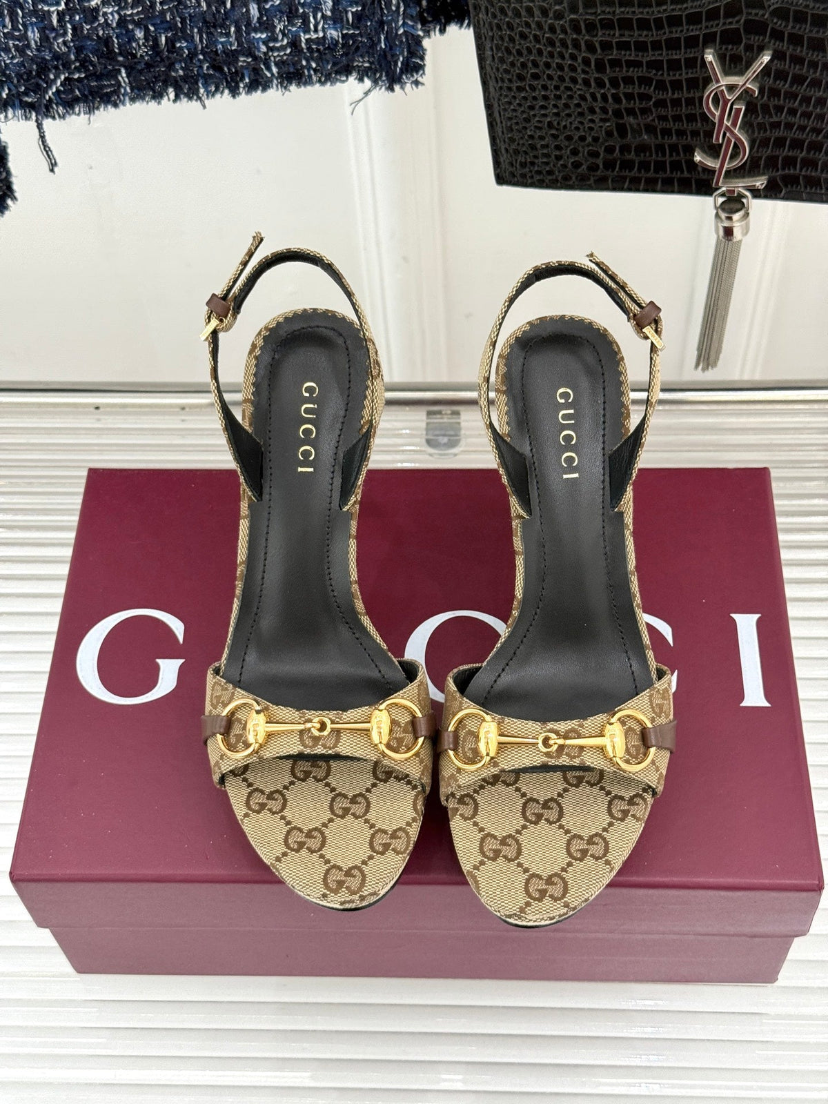 Gi 26s Donna Platform Sandal 12cm Beige Canvas 991724