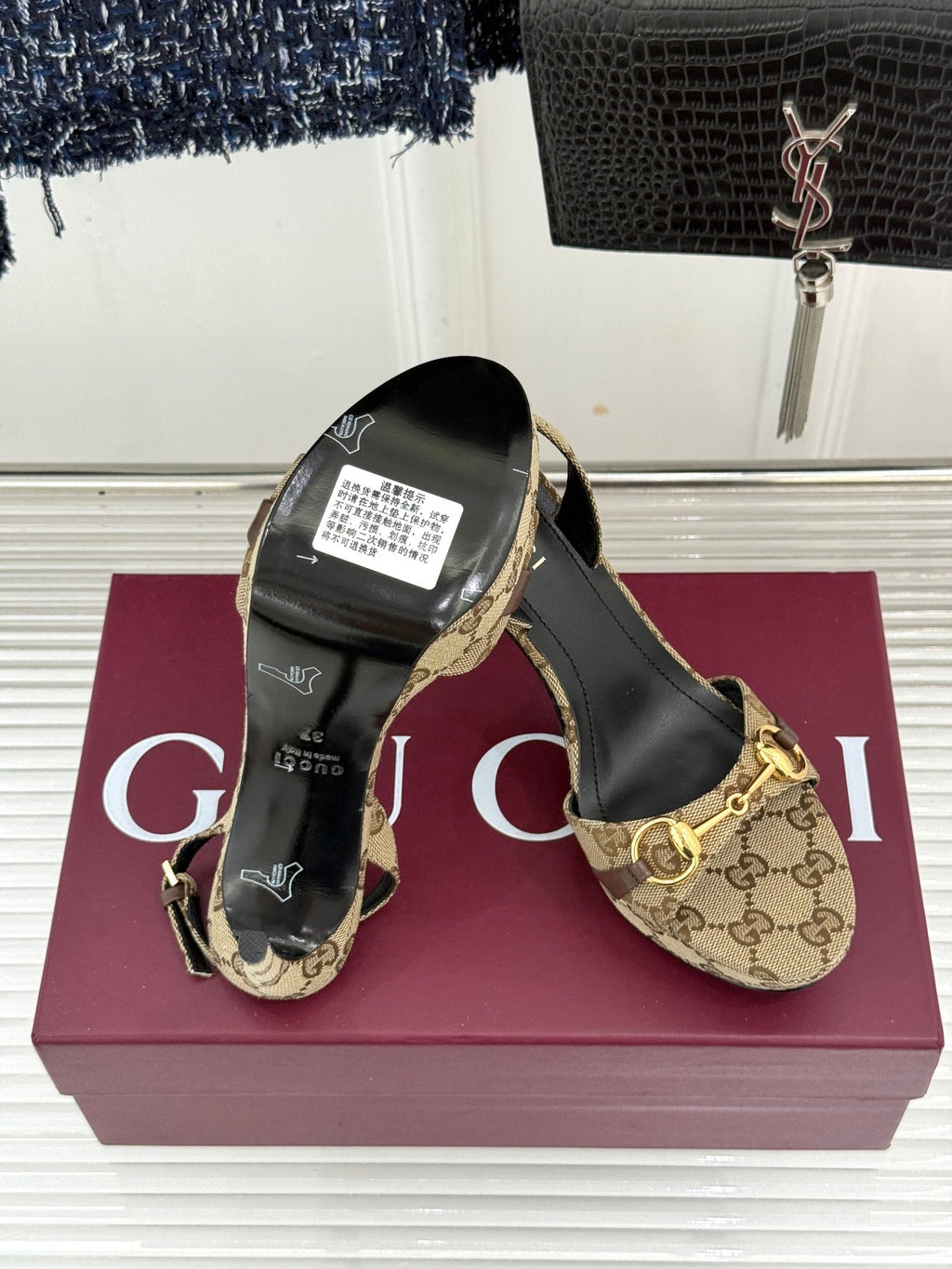 Gi 26s Donna Platform Sandal 12cm Beige Canvas 991724