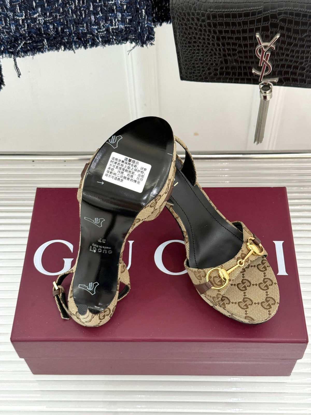 Gi 26s Donna Platform Sandal 12cm Beige Canvas 991724