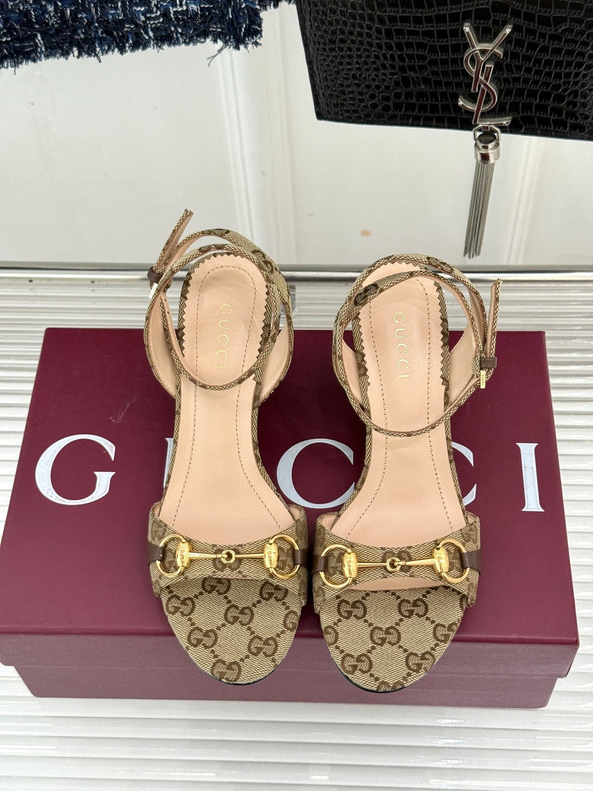 Gi 26s Donna Wedge Sandal 8cm Beige Canvas 991734