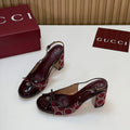 Gi 26s Embellished Slingback Pumps Red Denim 997168