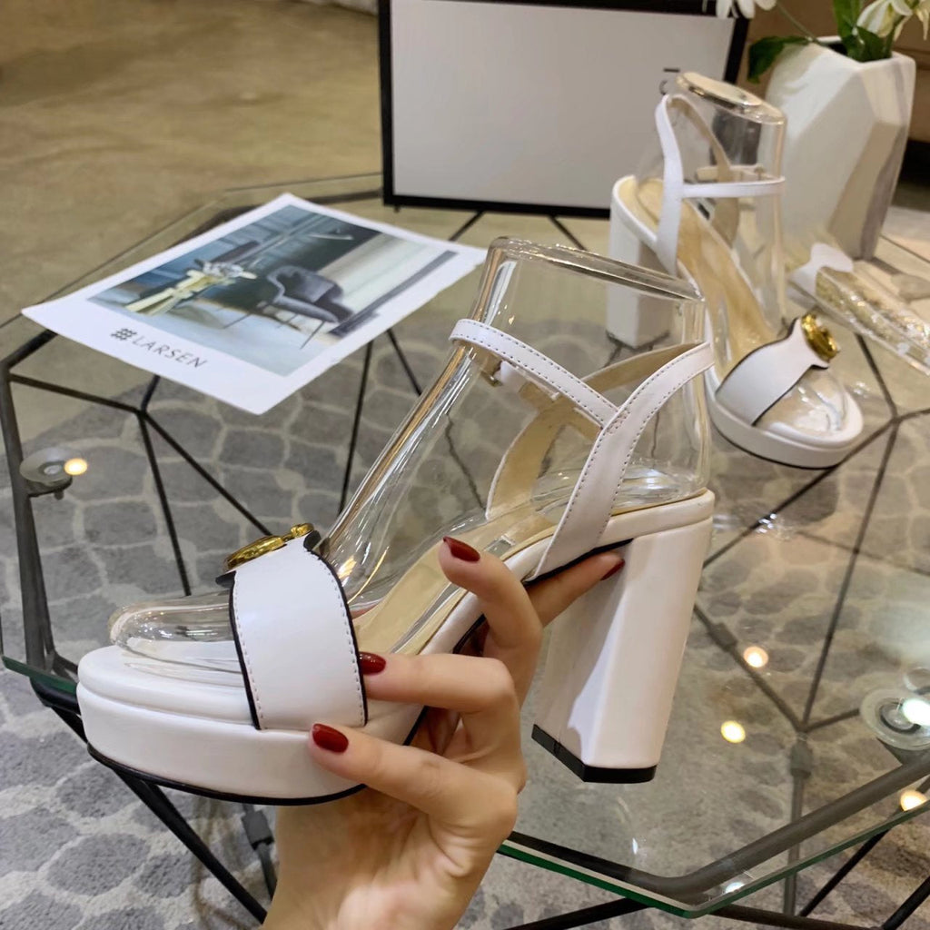 Gi 26s Marmont Sandals 10cm Sandals White Leather 926705