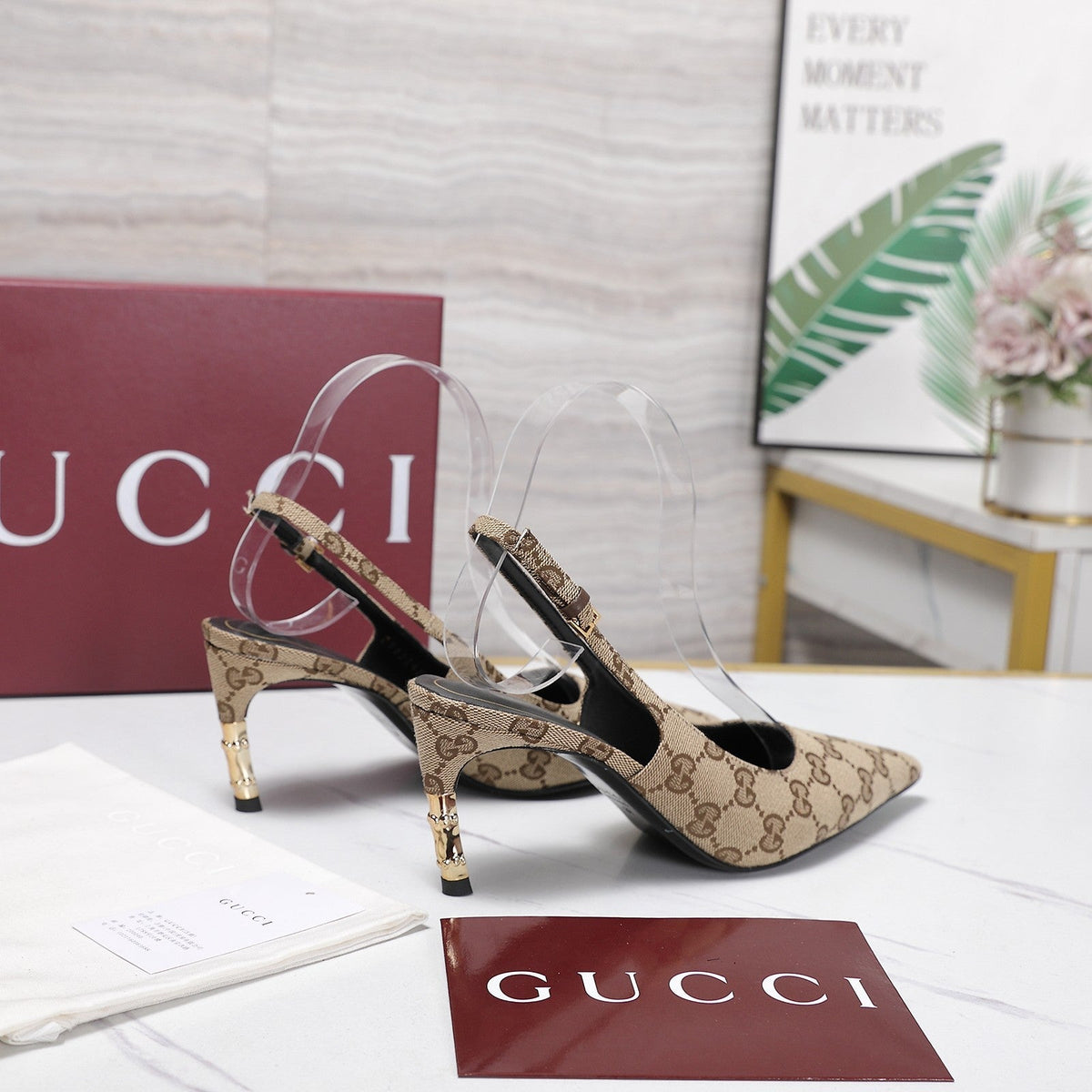 Gi Castello Slingback 7.5cm Beige Canvas 864299