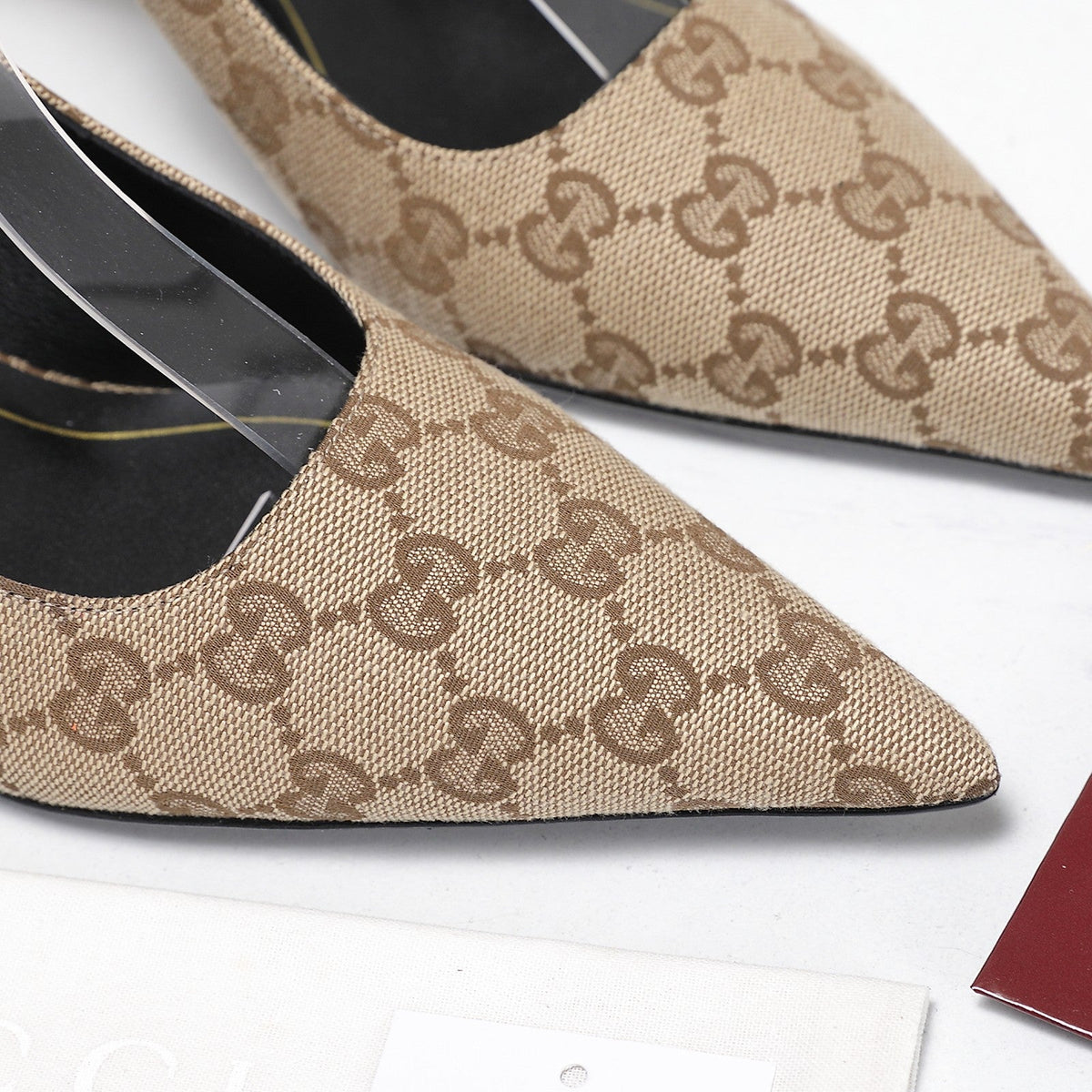 Gi Castello Slingback 7.5cm Beige Canvas 864299