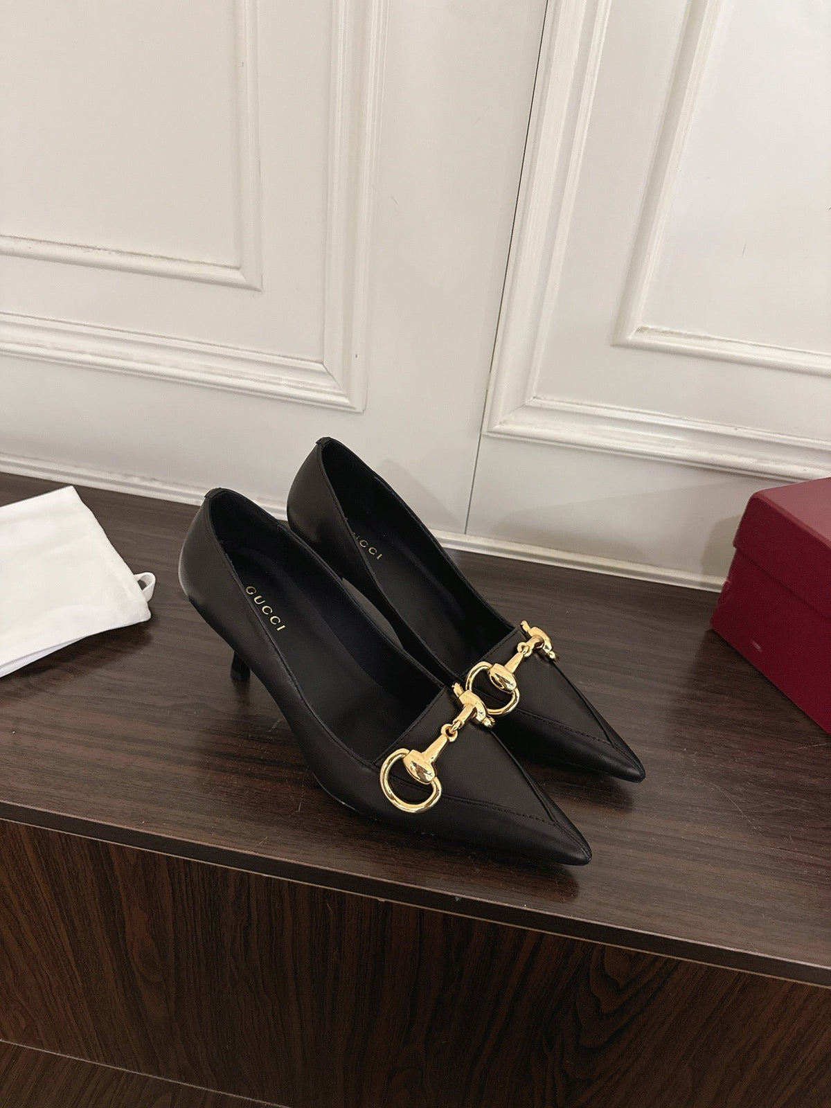 Gi Boulevard Pumps 7.5cm Black Leather 888854
