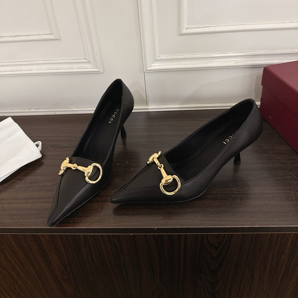 Gi Boulevard Pumps 7.5cm Black Leather 888854