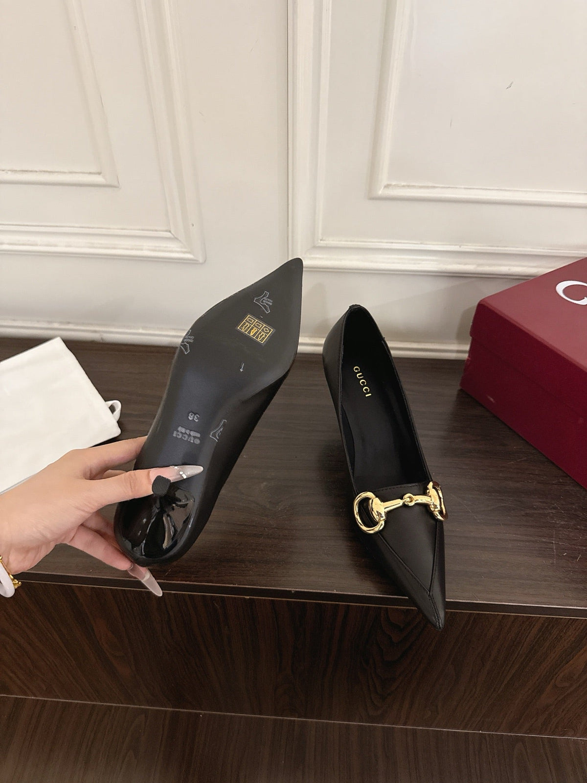 Gi Boulevard Pumps 7.5cm Black Leather 888854