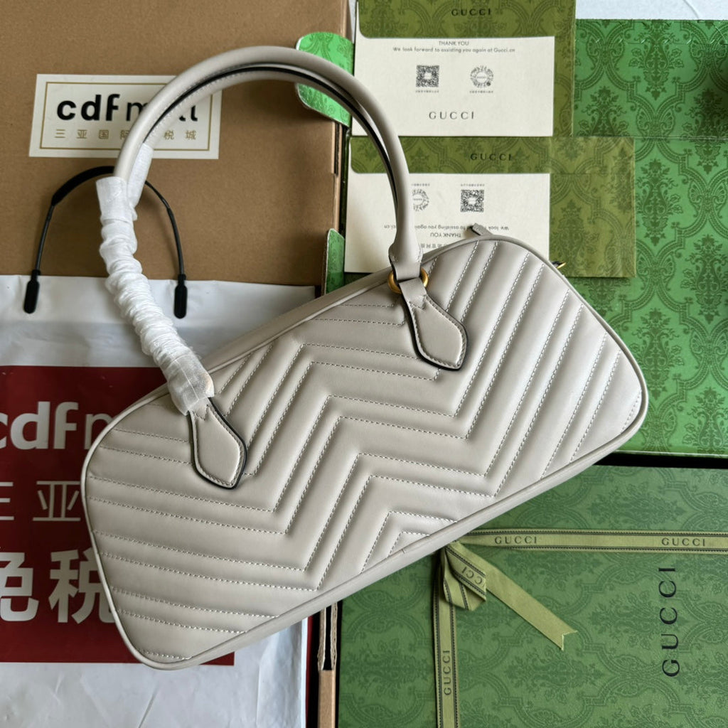 Gi marmont medium top handle 35cm calfskin gold hardware