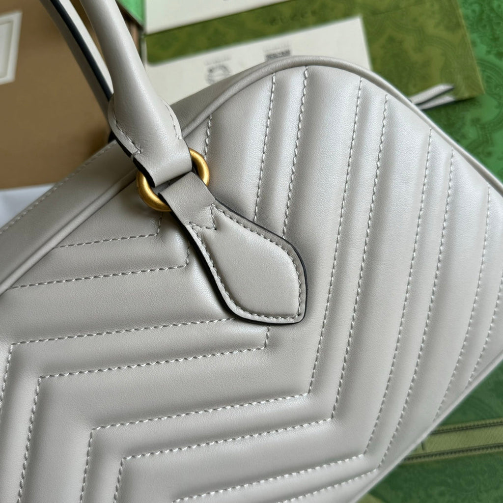 Gi marmont medium top handle 35cm calfskin gold hardware