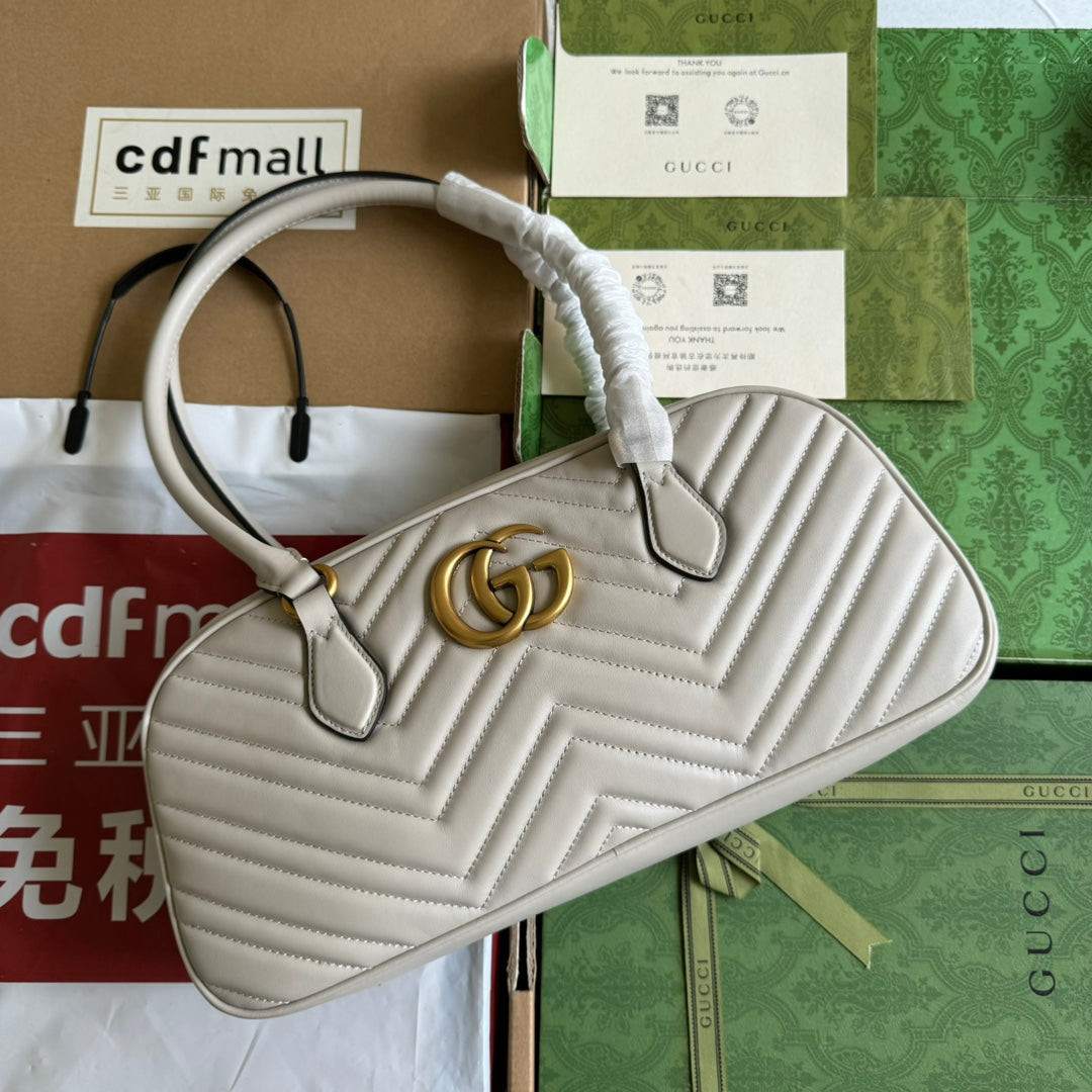 Gi marmont medium top handle 35cm calfskin gold hardware
