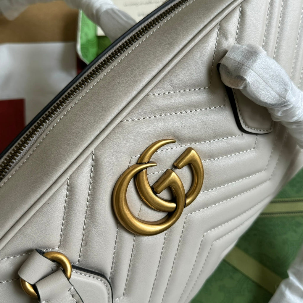 Gi marmont medium top handle 35cm calfskin gold hardware