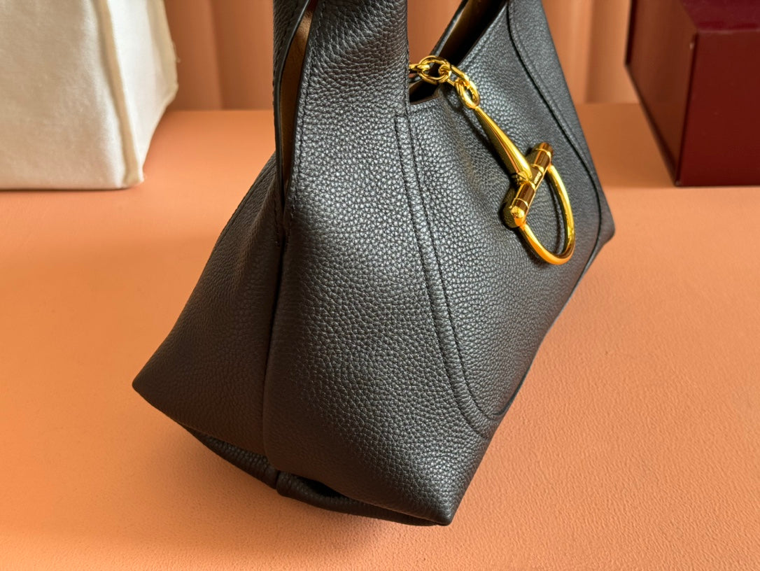 Gi Solfbit Bag Black Calfskin 27.5