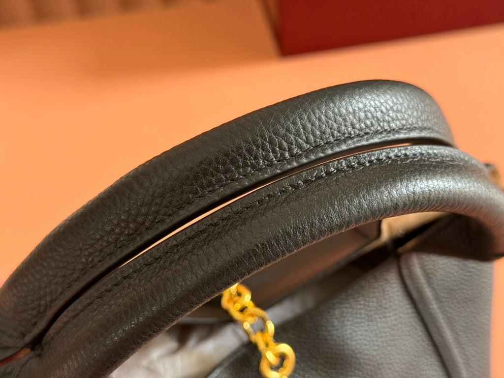 Gi Solfbit Bag Black Calfskin 27.5
