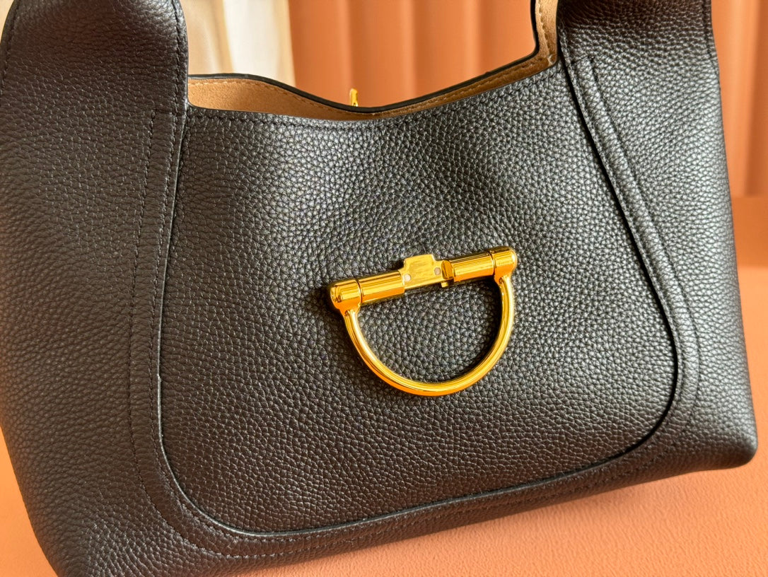 Gi Solfbit Bag Black Calfskin 27.5