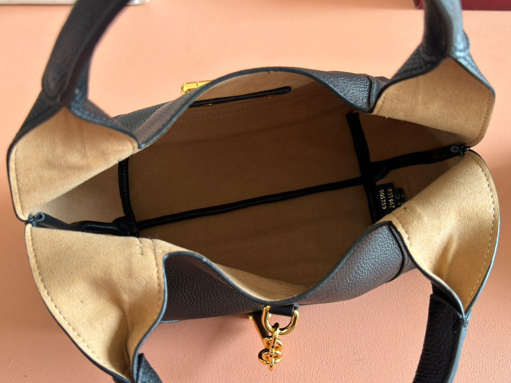 Gi Solfbit Bag Black Calfskin 27.5