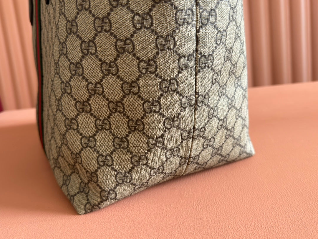 Gi Ophidia 31cm Bag Ebony Brown Canvas 255280