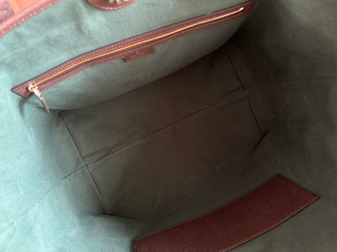 Gi Ophidia 31cm Bag Ebony Brown Canvas 255280